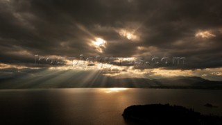 Seascape seen from Nafplio, Greece