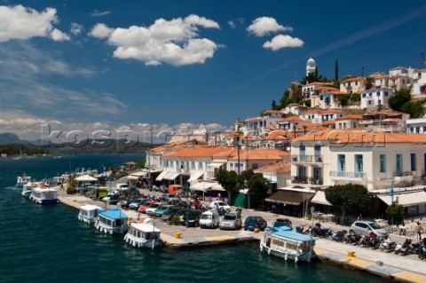 Hydra harbour Hydra Island Greece