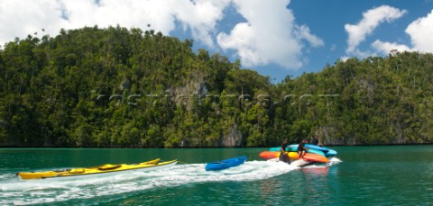 Cruising in Indonesia transporting the toys