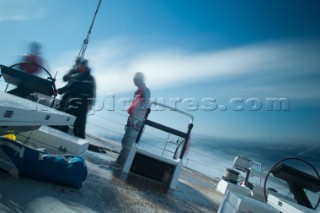 Sailing onboard Nomad IV. NOMAD IV is a 30m luxury sail superyacht built by naval architect Finot-Concq.