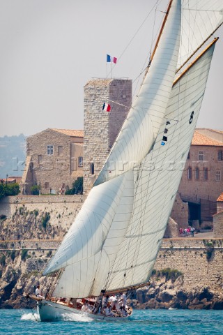 Antibes France 3 june 2012 Panerai Classic Yacht Challenge  Voiles DAntibes 2012Moonbeam IV with Ant