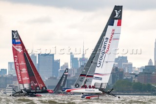 Race Day 1Groupama Team FranceEmirates Team New ZealandOracle Team USA