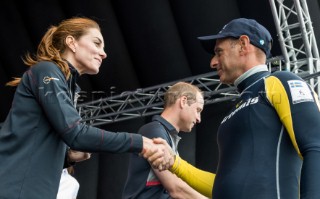 Prize giving ceremonyKate Middleton, Duchess of CambridgePrince William, Duke of CambridgeFrancesco Bruni, Helmsman