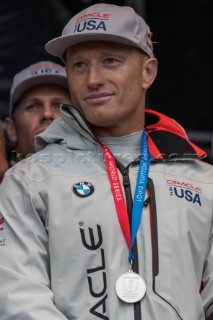 Prize giving ceremonyJimmy Spithill, Skipper and Helmsman