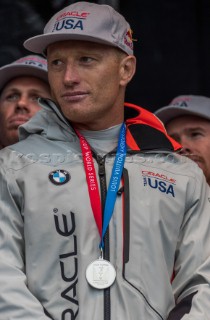 Prize giving ceremonyJimmy Spithill, Skipper and Helmsman