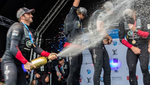 Prize giving ceremonySir Ben Ainslie Team principal and skipper