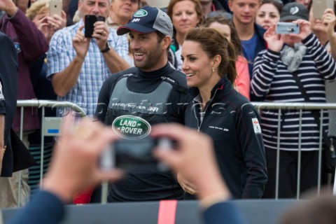 Prize giving ceremonyKate Middleton Duchess of CambridgeSir Ben Ainslie Team principal and skipper