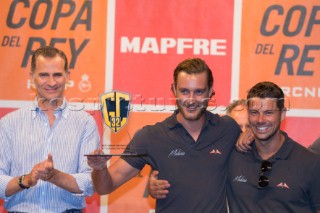 Prizegiving Ceremony.King of Spain Felipe VI and Pierre Casiraghi Copa Del Rey 2016