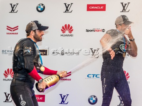 Prizegiving ceremony  Sir Ben Ainslie of Land Rover BAR