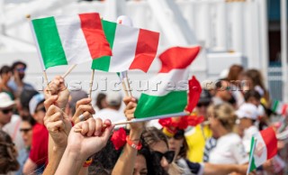 14/02/21 - Auckland (NZL)36th America’s Cup presented by PradaPRADA Cup 2021 - DocksideLuna Rossa Prada Pirelli Team Supporters at Base