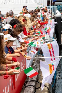 14/02/21 - Auckland (NZL)36th America’s Cup presented by PradaPRADA Cup 2021 - DocksideLuna Rossa Prada Pirelli Team Supporters at Base