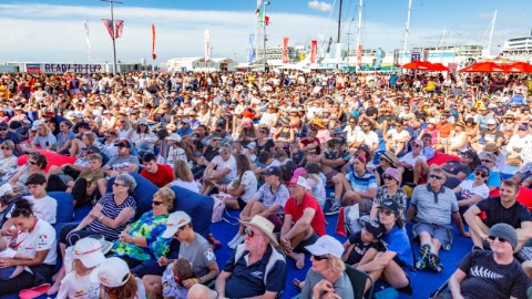 130221  Auckland NZL36th Americas Cup presented by PradaPRADA Cup 2021  DocksideSpectators at the AC