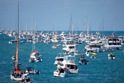 130221  Auckland NZL36th Americas Cup presented by PradaPRADA Cup 2021  Final Day 1Spectator Boats