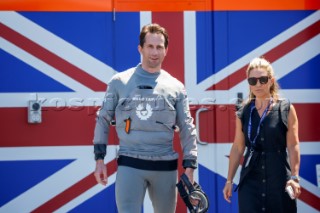 14/02/21 - Auckland (NZL)36th America’s Cup presented by PradaPRADA Cup 2021 - DocksideBen Ainslie (Team Principal & Skipper - Ineos Team UK), Georgie Thompson