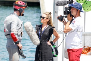 14/02/21 - Auckland (NZL)36th America’s Cup presented by PradaPRADA Cup 2021 - DocksideBen Ainslie (Team Principal & Skipper - Ineos Team UK), Georgie Thompson