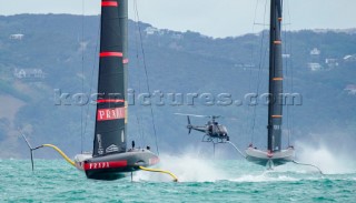 14/02/21 - Auckland (NZL)36th America’s Cup presented by PradaPRADA Cup 2021 - Final Day 2Ineos Team UK, Luna Rossa Prada Pirelli Team