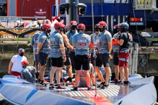 20/02/21 - Auckland (NZL)36th America’s Cup presented by PradaPRADA Cup 2021 - DocksideIneos Team UK at Base