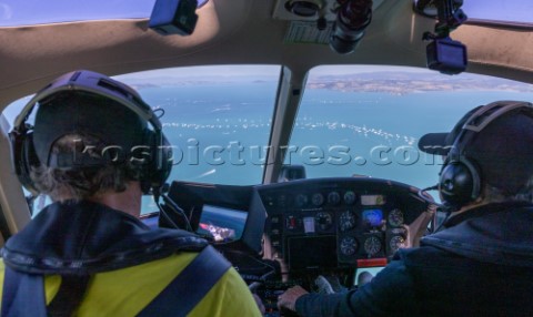 200221  Auckland NZL36th Americas Cup presented by PradaPRADA Cup 2021  Final Day 3Media Helicopter