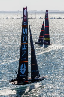 20/02/21 - Auckland (NZL)36th America’s Cup presented by PradaPRADA Cup 2021 - Final Day 3Luna Rossa Prada Pirelli Team, Ineos Team UK, Spectator Boats