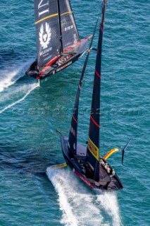 20/02/21 - Auckland (NZL)36th America’s Cup presented by PradaPRADA Cup 2021 - Final Day 3Ineos Team UK, Luna Rossa Prada Pirelli Team