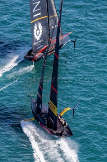 20/02/21 - Auckland (NZL)36th America’s Cup presented by PradaPRADA Cup 2021 - Final Day 3Ineos Team UK, Luna Rossa Prada Pirelli Team