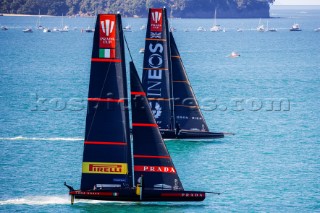 20/02/21 - Auckland (NZL)36th America’s Cup presented by PradaPRADA Cup 2021 - Final Day 3Ineos Team UK, Luna Rossa Prada Pirelli Team