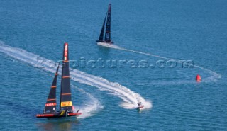 20/02/21 - Auckland (NZL)36th America’s Cup presented by PradaPRADA Cup 2021 - Final Day 3Ineos Team UK, Luna Rossa Prada Pirelli Team