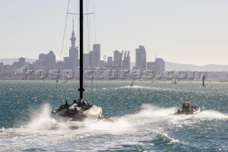 20/02/21 - Auckland (NZL)36th America’s Cup presented by PradaPRADA Cup 2021 - Final Day 3Luna Rossa Prada Pirelli Team, Chase Boat