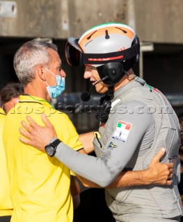 21/02/21 - Auckland (NZL)36th America’s Cup presented by PradaPRADA Cup 2021 - PrizegivingPaolo Bassani (COR 36), James Spithill (Sailor - Luna Rossa Prada Pirelli Team)