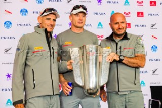 21/02/21 - Auckland (NZL)36th America’s Cup presented by PradaPRADA Cup 2021 - Press ConferenceFrancesco Bruni (Sailor - Luna Rossa Prada Pirelli Team), James Spithill (Sailor - Luna Rossa Prada Pirelli Team), Max Sirena (Team Director & Skipper - Luna Rossa Prada Pirelli Team)