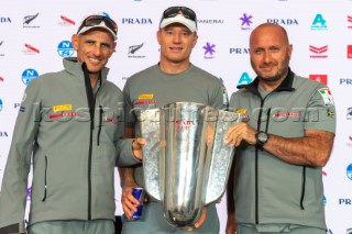 21/02/21 - Auckland (NZL)36th America’s Cup presented by PradaPRADA Cup 2021 - Press ConferenceFrancesco Bruni (Sailor - Luna Rossa Prada Pirelli Team), James Spithill (Sailor - Luna Rossa Prada Pirelli Team), Max Sirena (Team Director & Skipper - Luna Rossa Prada Pirelli Team)