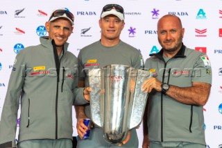 21/02/21 - Auckland (NZL)36th America’s Cup presented by PradaPRADA Cup 2021 - Press ConferenceFrancesco Bruni (Sailor - Luna Rossa Prada Pirelli Team), James Spithill (Sailor - Luna Rossa Prada Pirelli Team), Max Sirena (Team Director & Skipper - Luna Rossa Prada Pirelli Team)