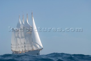 Tall ship Creoula sailing