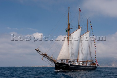 Tall ship Den Store Bjorn sailing