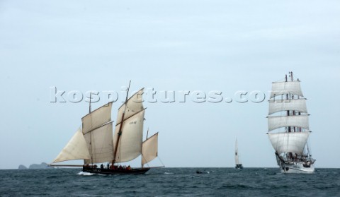 Tall ship Brest sailing