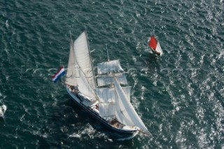 Tall ship Predro Doncker sailing