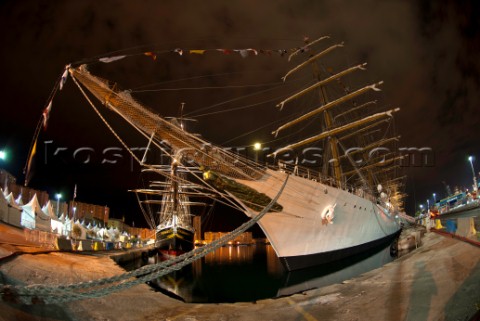 Tall ship Stad Amsterdam moored