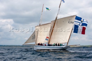 Tall ship La Granvillaise sailing