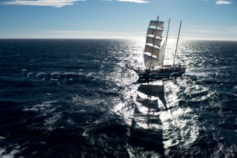 Tall ship sailing