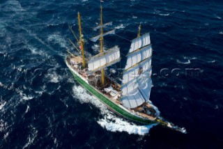 Alexander von Humboldt, Germany Previous Names: Reserve Sonderburg, Reserve Holtenau, Kiel, Confidentia; Home Port: Bremerhaven; Rig: BARQUE; Year Built: 1906/1988; Shipyard: Werft AG Weser Bremen, Germany; LOA: 62.55 m)