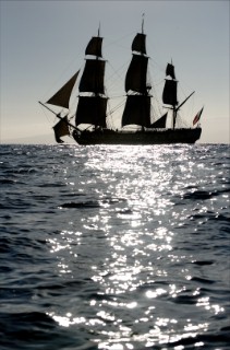 Replica frigate built in Rochefort, France by the Association Hermione La Fayette