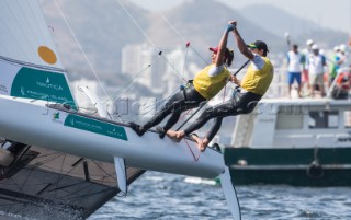 Aquece Rio Ã± International Sailing Regatta 2015 is the second sailing test event in preparation for the Rio 2016 Olympic Sailing Competition. Held out of Marina da Gloria from 15-22 August, the Olympic test event welcomes more than 330 sailors from 52 nations in Rio de Janeiro, Brazil.