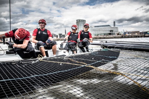 2015 Extreme Sailing Series  Act 5  HamburgTeam Extreme Germany skippered by Paul Kohlhoff GER and c