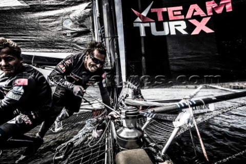 2015 Extreme Sailing Series  Act 5  HamburgTeam Turx skippered by Edhem Dirvana TUR and Mitch Booth 