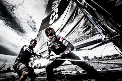 2015 Extreme Sailing Series  Act 5  HamburgTeam Turx skippered by Edhem Dirvana TUR and Mitch Booth 