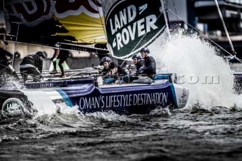 2015 Extreme Sailing Series  Act 5  HamburgRed Bull Sailing Team skippered by HansPeter Steinacher A