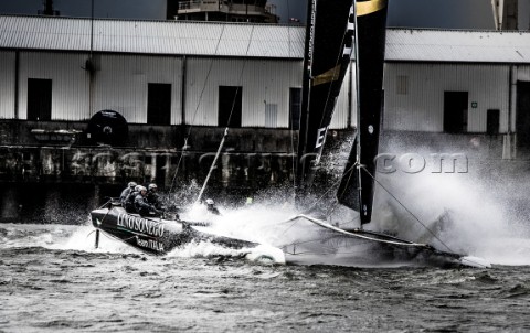 2015 Extreme Sailing Series  Act 5  HamburgLino Sonego Team Italia skippered by Lorenzo Bressani ITA