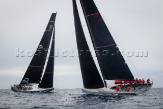 Maxi 72 Robertissima III  training in Palma for the 2015 season.