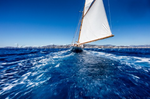 The Big Class Day Sail  SYC 2016 Schooners sailing in the Bay of Palma 22nd of June 2016