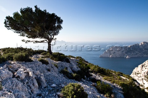 Anchorage in the mediterranean sea